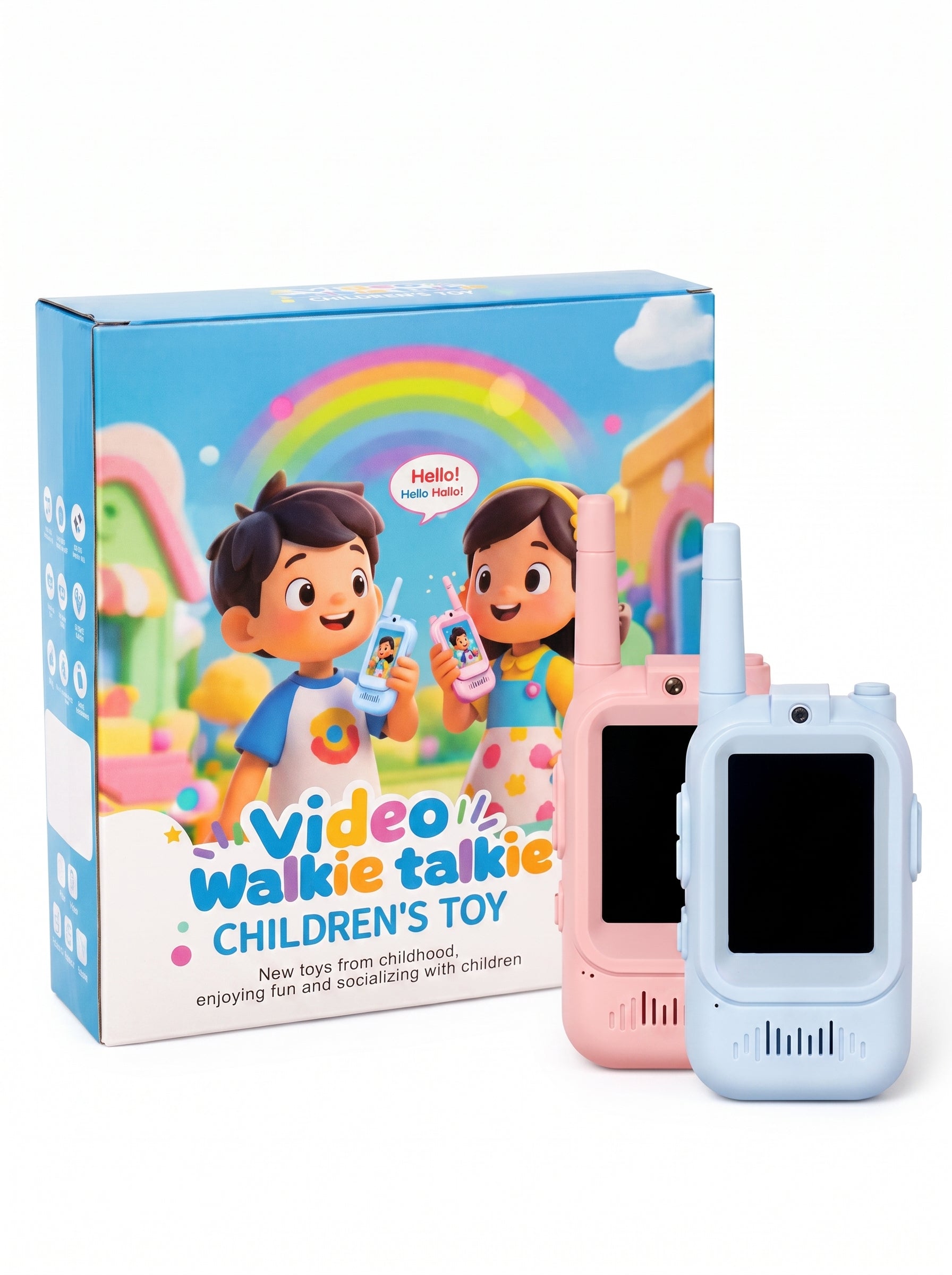 Kids Video Walkie Talkie Set - Rechargeable, Fun Children's Toy