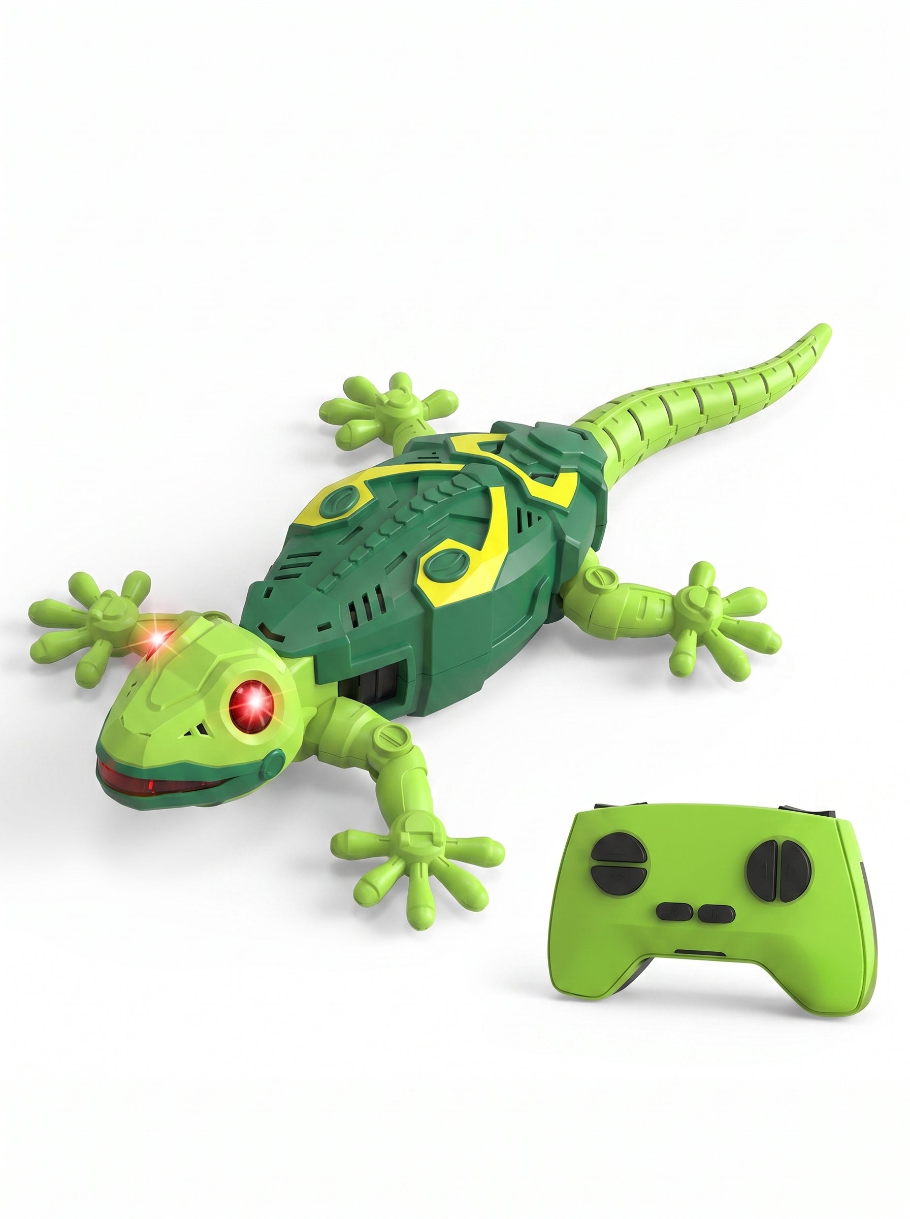 Wall Climbing Lizard Toy Remote Control with LED Eyes